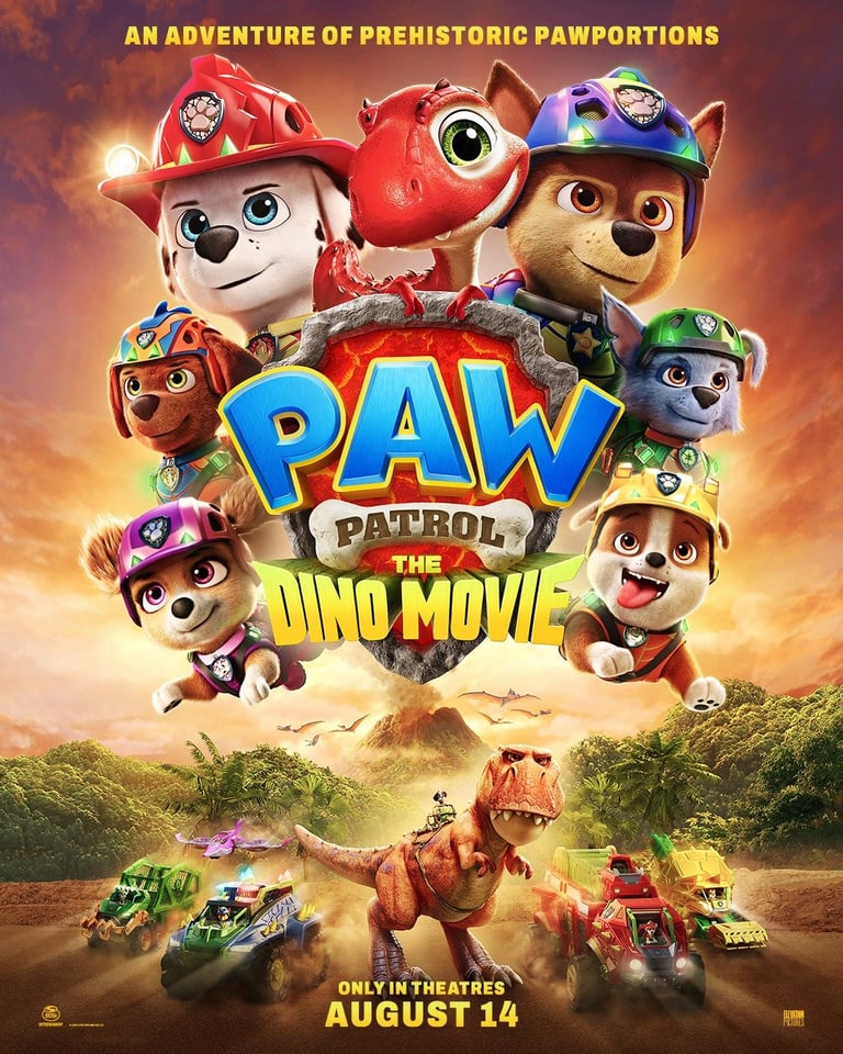 Official PAW Patrol: The Dino Movie artwork for The JunXion family-pass giveaway